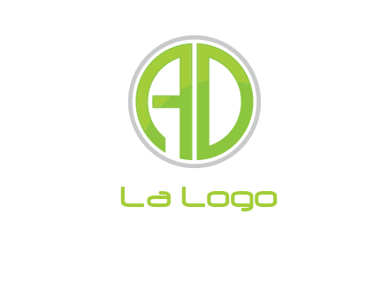 letters A and D in a circle logo