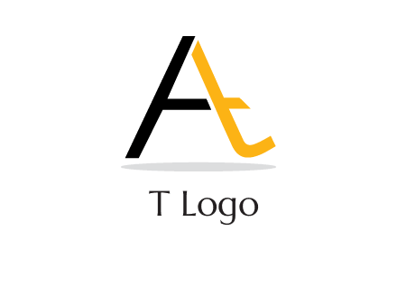 lowercase T inside uppercase A logo