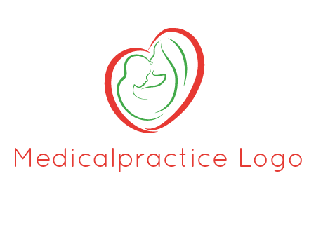 woman and child in heart healthcare logo