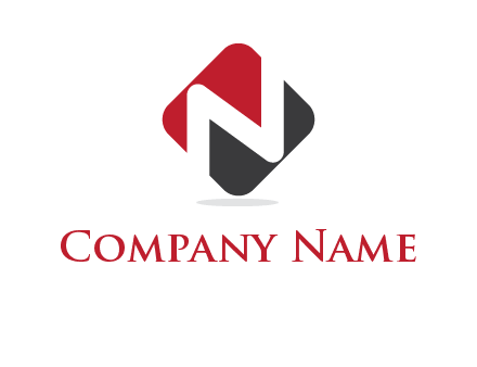 letter N in a square logo with rounded edges