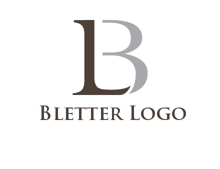 letters L and B logo