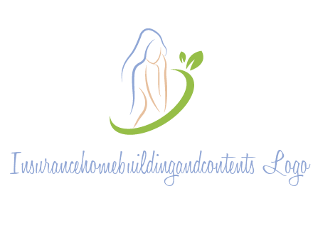 swoosh around woman body spa logo