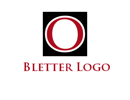 letter O in a square logo