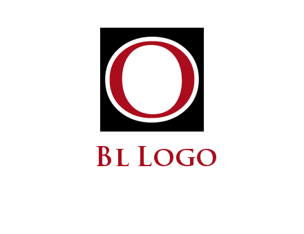 letter O in a square logo