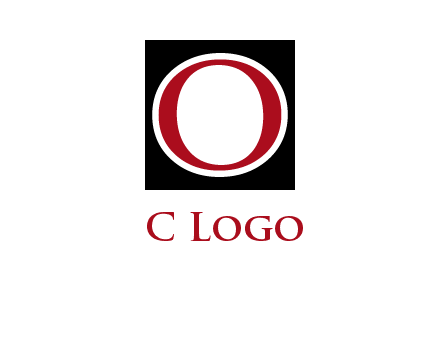 letter O in a square logo