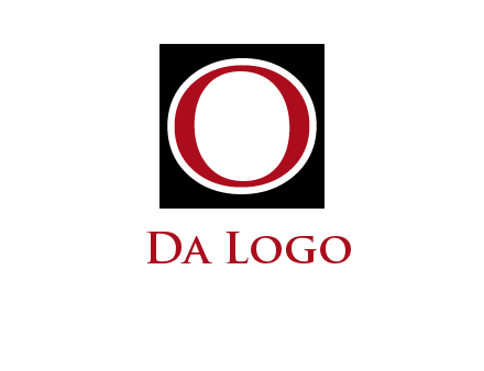 letter O in a square logo