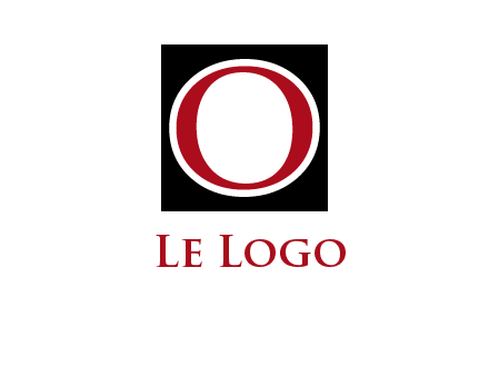 letter O in a square logo