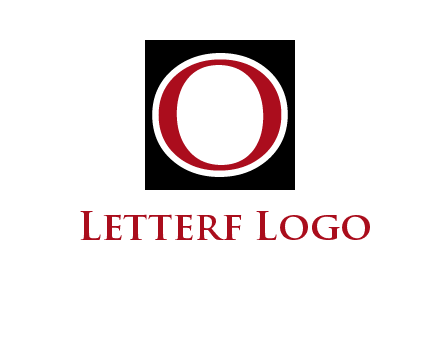 letter O in a square logo