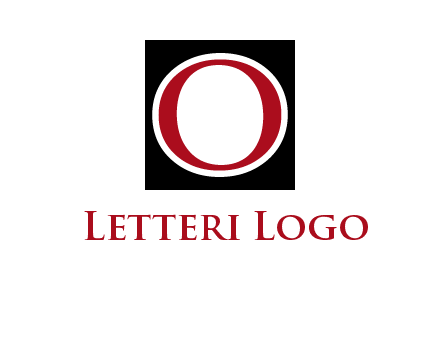 letter O in a square logo