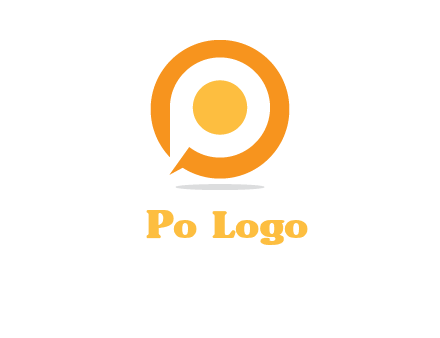 letter P inside O