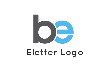 lowercase B and E logo