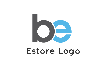 lowercase B and E logo