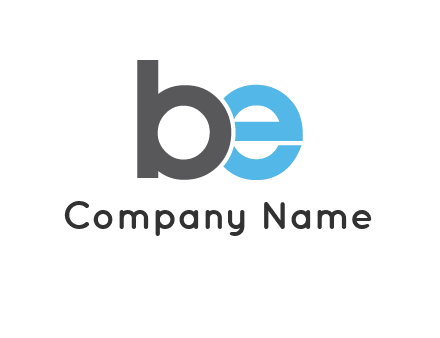 lowercase B and E logo