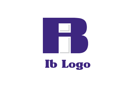 lowercase I inside uppercase B forming an uppercase A