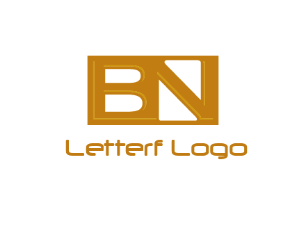 letters B and N forming a rectangle