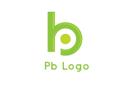 letter p inside b