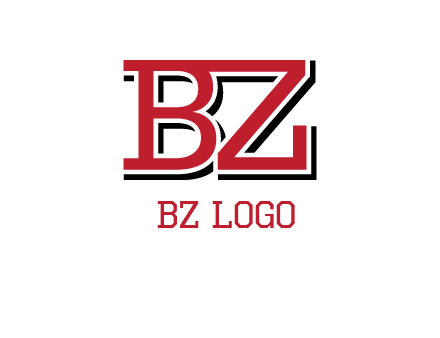 letters B and Z logo