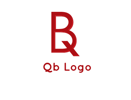 letter Q inside letter B