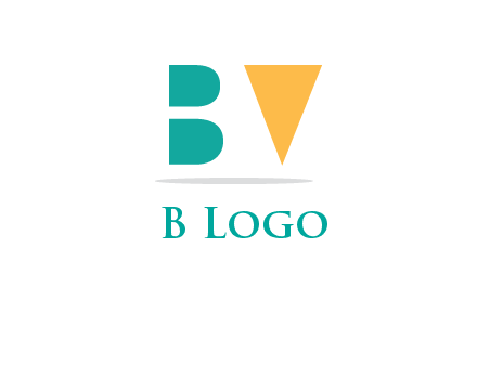 negative spacing letter B and letter V