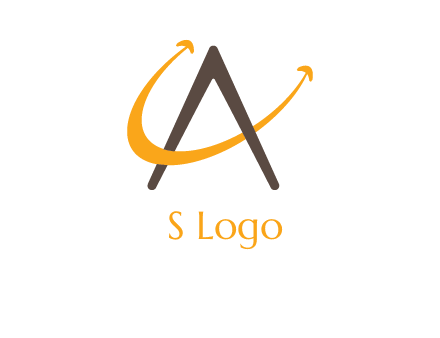 Letters ac creating smile logo