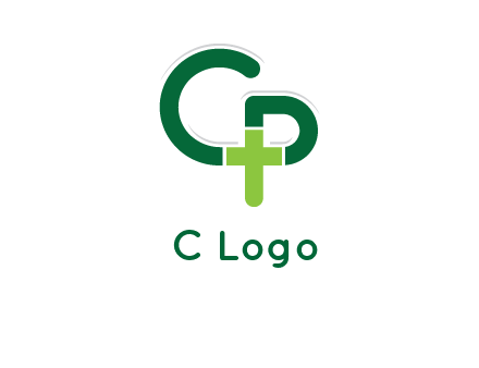 letter C and letter P forming first aid sign