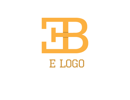 letter B forming letter E