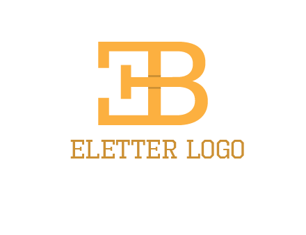 letter B forming letter E