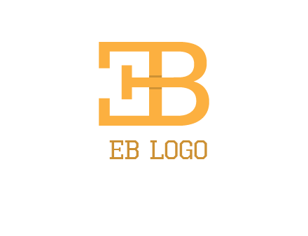 letter B forming letter E