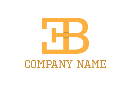 letter B forming letter E