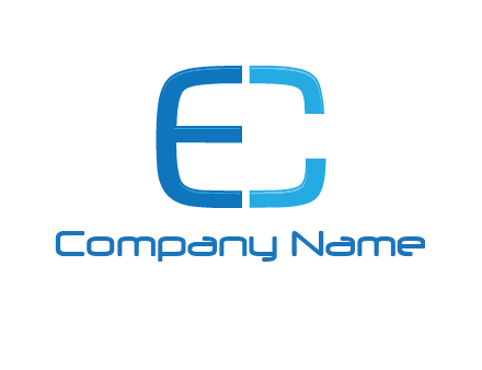 letter C forming letter E