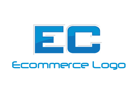 letter EC modern logo