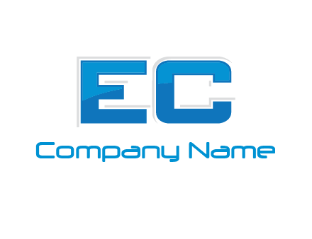 letter EC modern logo