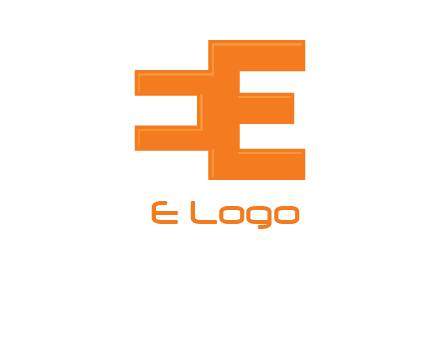 negative spacing letter E from letter E