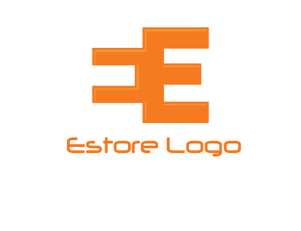 negative spacing letter E from letter E