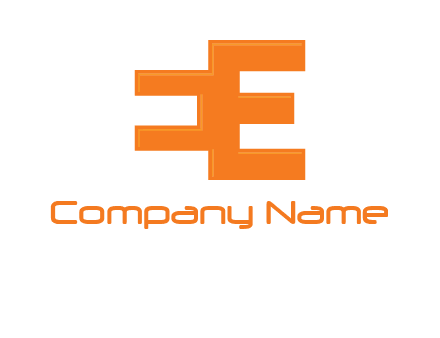 negative spacing letter E from letter E