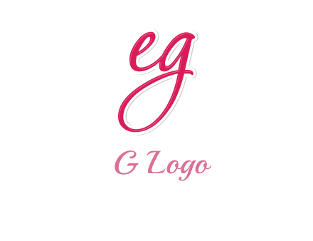 letter E and letter G joined together