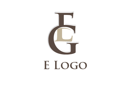 letter G forming letter E