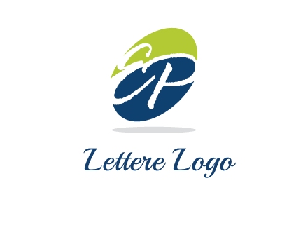 Letters EP are in a oval shape logo