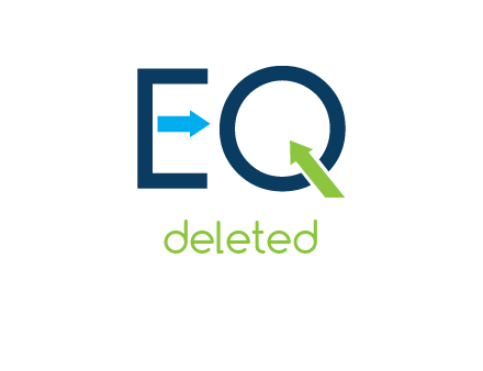 Letters Eq with arrows logo