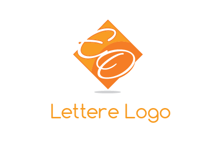 Letters EO are in Diamond logo