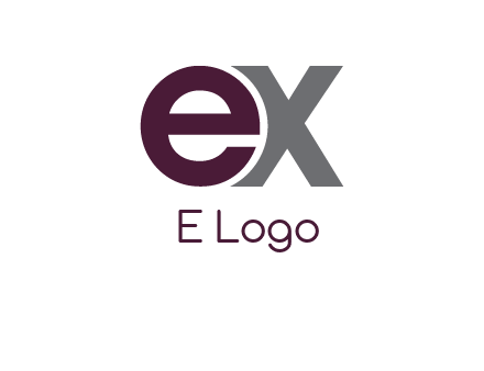 letter E and letter X together