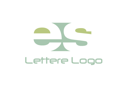 Letters ES are in rectangle shape logo