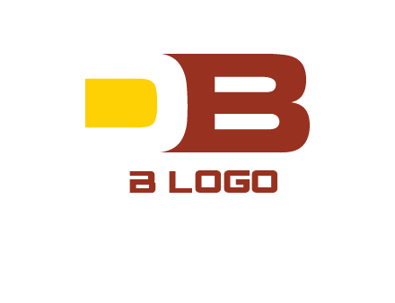 negative spacing letter D with letter B