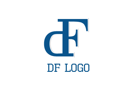 letter D formed from letter F