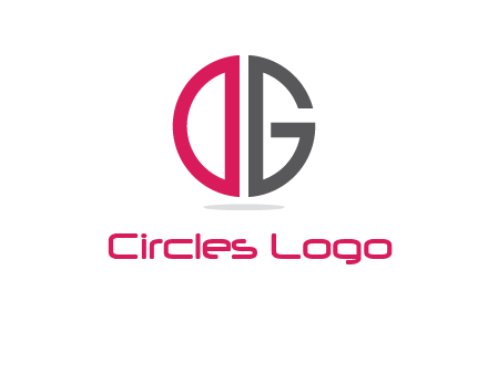 letter DG forming circle