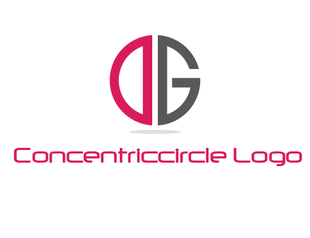 letter DG forming circle