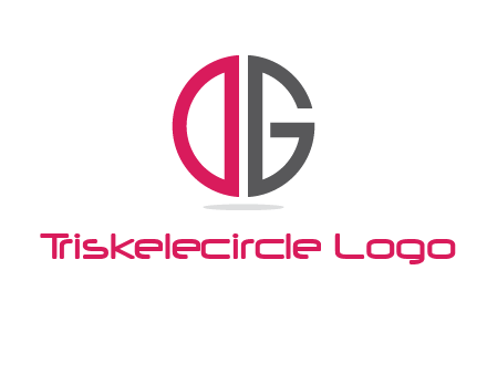 letter DG forming circle