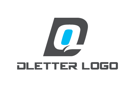 negative spacing letter Q in letter D