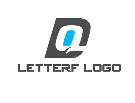 negative spacing letter Q in letter D