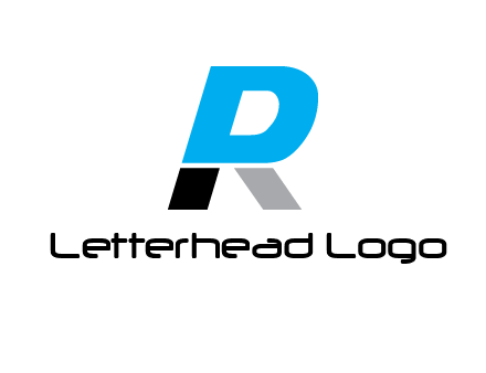 letter R also forming letter P 